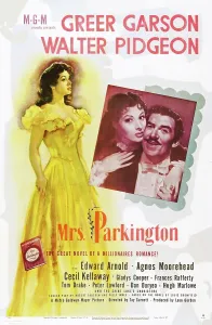 Greer Prints: MRS. PARKINGTON, l-r: Greer Garson, Walter Pidgeon on poster art, 1944