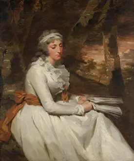 Sash Prints: MRS. RICHARD ALEXANDER OSWALD, by Sir Henry Raeburn, 1794, British painting, oil on canvas