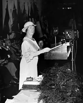 Radio Broadcast Prints: Mrs. Russell William Magna, President General of the Daughters of the American Revolution