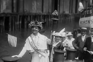 Banner Prints: Mrs. Van Winkle speaks for amending New Jersey's constitution allowing women's suffrage