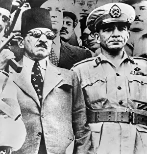 Muhammad Prints: Muhammad Naguib with Egyptian Premier Ali Maher