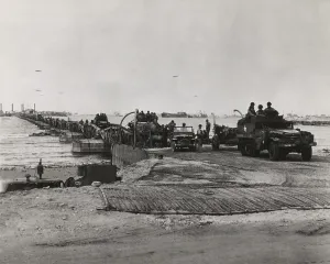 English Channel Prints: Mulberry harbor developed for the D-Day invasion of Normandy