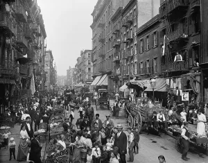 Crowded Prints: Mulberry Street in New York City's Little Italy ca. 1900
