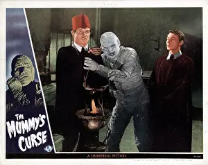 1944 Movies Prints: THE MUMMY'S CURSE, from left, Peter Coe, Lon Chaney, Jr. Martin Kosleck, 1944