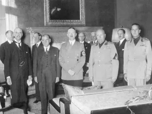 Lcgr1410 Prints: The Munich Conference that ceded the Czech Sudetenland to Germany