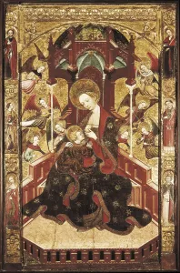 Cervera Prints: MUR, Ramon de (?-1435). Altarpiece of the Virgin of the Milk
