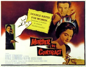 Vince Prints: MURDER BY CONTRACT, Vince Edwards, Caprice Toriel, 1958
