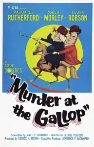 Images Dated 22nd October 2014: MURDER AT THE GALLOP, US poster art, Margaret Rutherford, Robert Morley, 1963