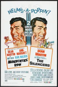Double Feature Prints: MURDERERS ROW, THE SILENCERS, US POSTER, Dean Martin, 1966
