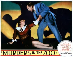 Lionel Prints: MURDERS IN THE ZOO, from left, Kathleen Burke, Lionel Atwill, 1933
