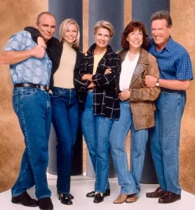 Candice Prints: MURPHY BROWN, from left: Joe Regalbuto