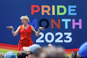 South Lawn Prints: Musician Betty Who performs at the White House Pride celebration