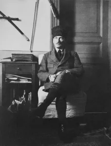 Greco Turkish War Prints: Mustafa Kemal Atatrk in his office in Ankara