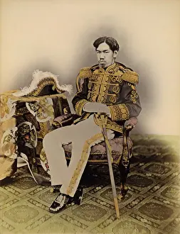 Epaulets Prints: Mutsuhito, The Meiji Emperor, in military dress