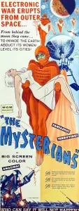 Carrying Prints: THE MYSTERIANS, insert poster art, 1957