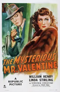 Henry Prints: THE MYSTERIOUS MR. VALENTINE, US poster art