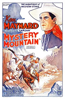 Shadow Prints: MYSTERY MOUNTAIN, upper right and bottom left: Ken Maynard, 1934