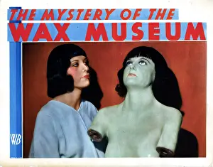 Gale Prints: MYSTERY OF THE WAX MUSEUM, Joan Gale, with her wax effigy, 1933