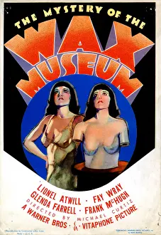 Gale Prints: MYSTERY OF THE WAX MUSEUM, Joan Gale, with her wax effigy, 1933