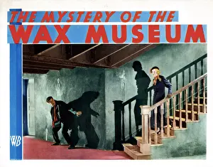 Farrell Prints: MYSTERY OF THE WAX MUSEUM, from left, Arthur Edmund Carewe, Glenda Farrell, 1933