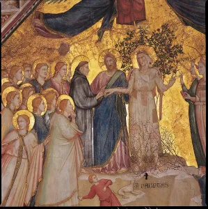 Square Image Prints: The Mystical Marriage of St Francis to Poverty