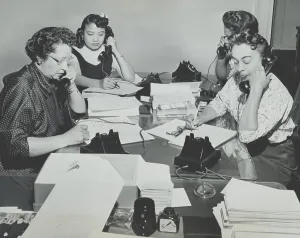 Naacp Prints: NAACP women during a membership campaign New York City
