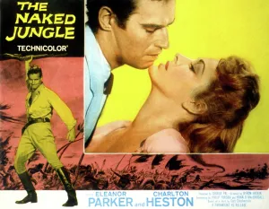 Heston Prints: THE NAKED JUNGLE, Charlton Heston, Eleanor Parker, 1954