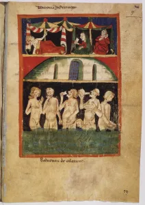 Hair Prints: Naked Men and Women Bathing, drawing - Vatican City