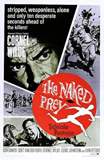 1966 Movies Prints: THE NAKED PREY, poster art, Cornel Wilde, 1966