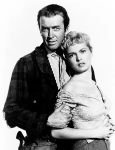 Plaid Jacket Prints: THE NAKED SPUR, James Stewart, Janet Leigh, 1953