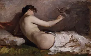 Showing Prints: Naked Woman with Little Bird (Nudo con uccellino)