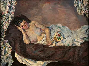 Curtain Prints: Naked woman lying down, by Jean-Baptiste-Armand Guillaumin