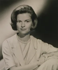Socialite Prints: Nancy Dickerson (1927-1997) was hired as the first female news correspondent at CBS in 1960