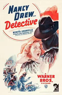 Hand On Shoulder Prints: NANCY DREW: DETECTIVE, Bonita Granville on poster art, 1938