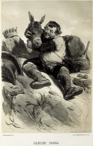 Miguel De 1547 1616 Prints: NANTEUIL, Celestn (1813-1873). Sancho Panza