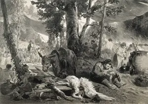 Miguel De 1547 1616 Prints: NANTEUIL, Celestn (1813-1873). The Wedding of Camacho
