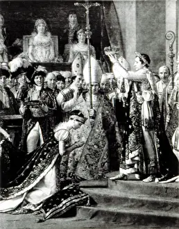 Napoleon Prints: Napoleon Bonaparte (1769-1821)Crowning Josephine Empress of France