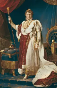 Corset Prints: Napoleon I Bonaparte. 1821. Copy of Franois Gerard's portrait preserved at the Versailles Palace