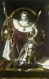 Napoleon Prints: Napoleon I on the Imperial Throne