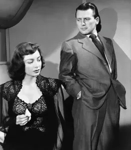 May Prints: THE NARROW MARGIN, from left: Marie Windsor, Charles McGraw, 1952