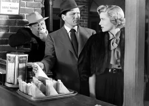 Railroad Station Prints: THE NARROW MARGIN, Paul Maxey, Charles McGraw, Jacqueline White, 1952