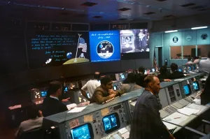 Control Room Prints: NASA Mission Control during Apollo 11 moon mission