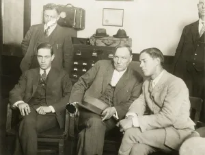 Kidnapping Prints: Nathan Leopold, Jr. defense attorney Clarence Darrow and Richard Loeb, June 4, 1924