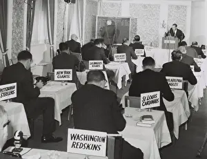 Rs4wn Prints: National Football League draft meeting in New York, Nov. 28, 1964