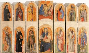 Catholicism Prints: Nativity Polyptych (The Benedictine Abbey of Santa Maria Assunta of Praglia)