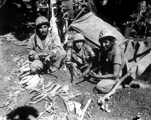 Encryption Prints: Navajo Code Talkers landed with the first Marine assault waves on Saipan against Japanese