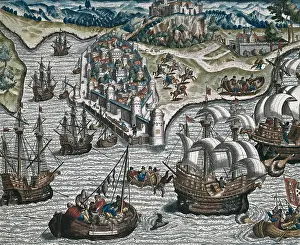Craft Prints: Naval fight in front of Lisbon