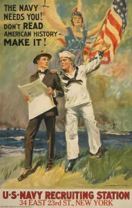 Allegory Prints: THE NAVY NEEDS YOU! DONT READ AMERICAN HISTORY - MAKE IT