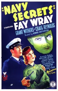 Crime Prints: NAVY SECRETS, US poster, from left: Grant Withers, Loretta Young, 1939