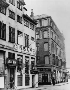 Bicycles Prints: Nazi headquarters in Copenhagen during the World War 2